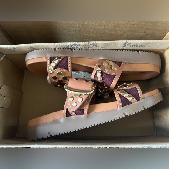 Free People Revelry Studded Slide Sandal, Sz 8.5 NIB - Picture 8 of 10